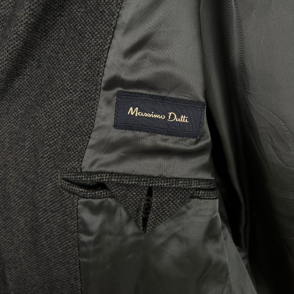 Massimo Dutti Tweed Puffer Field Jacket Coat Dark Academia Work Blazer Preppy - Picture 5 of 11